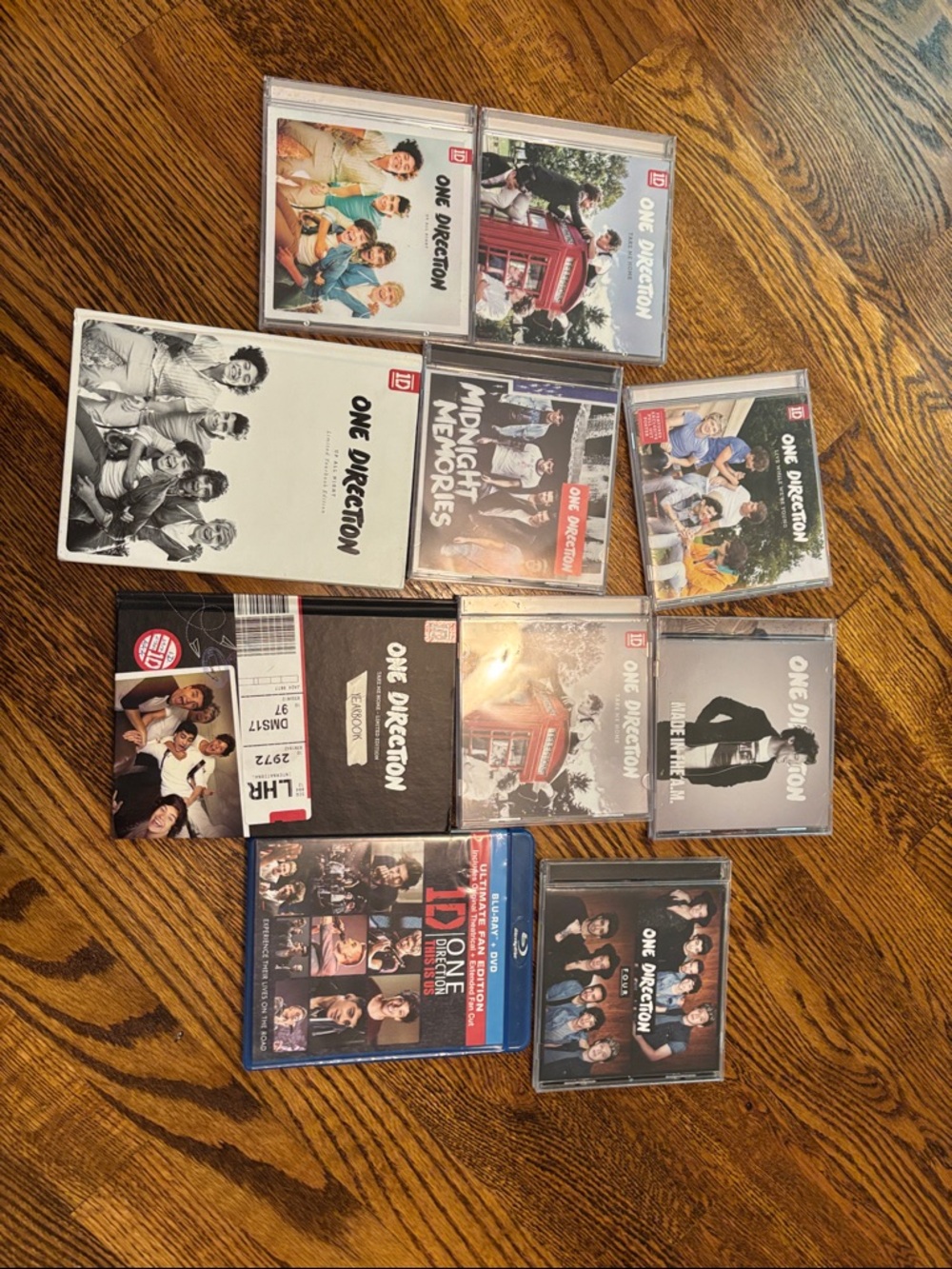 One Direction CD & DVD Collection - Multiple Covers (White, Black, Red)